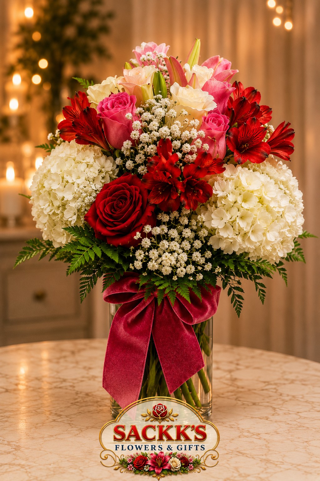 Personalized floral arrangement